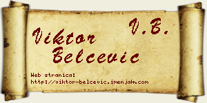 Viktor Belčević vizit kartica